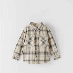 Zara Toddler Button Up Flannel Size 12-18 Months NWT